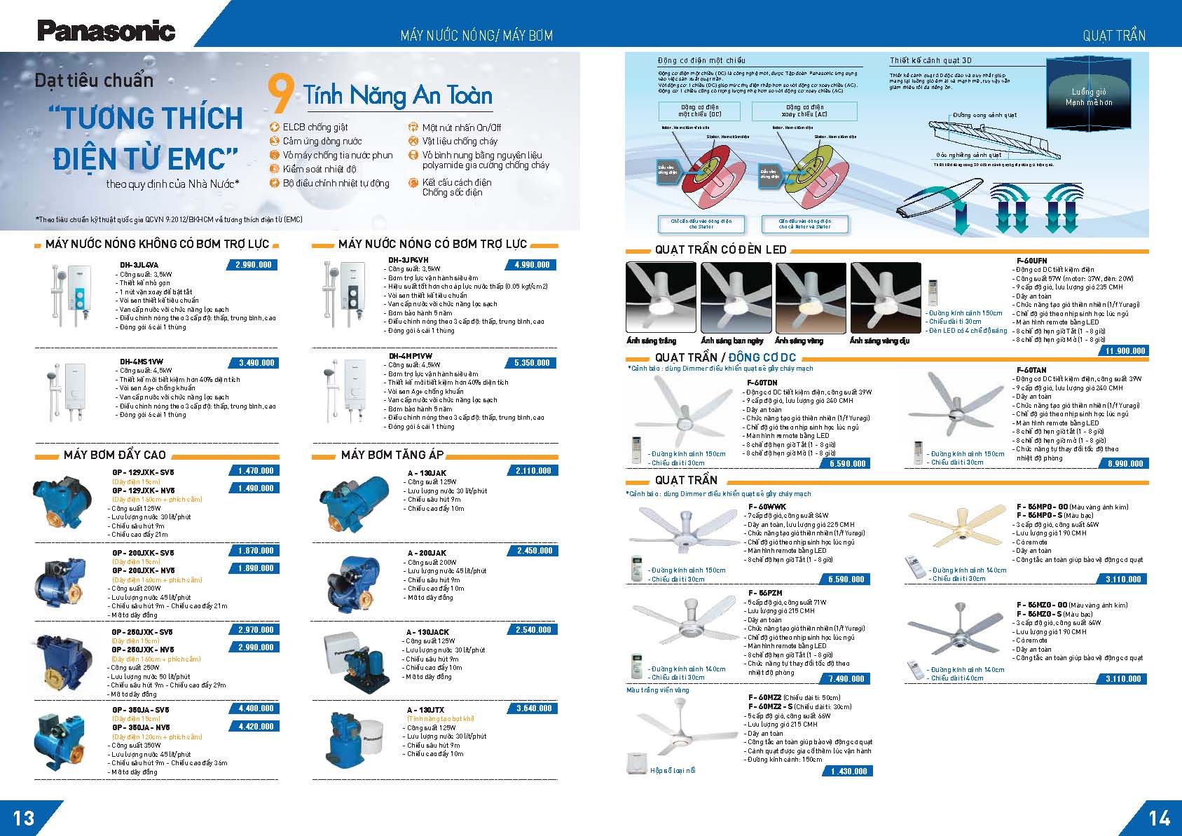 Máy bơm , quạt Panasonic